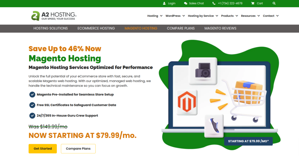 A2 Hosting - Best Hosting for Magento Store