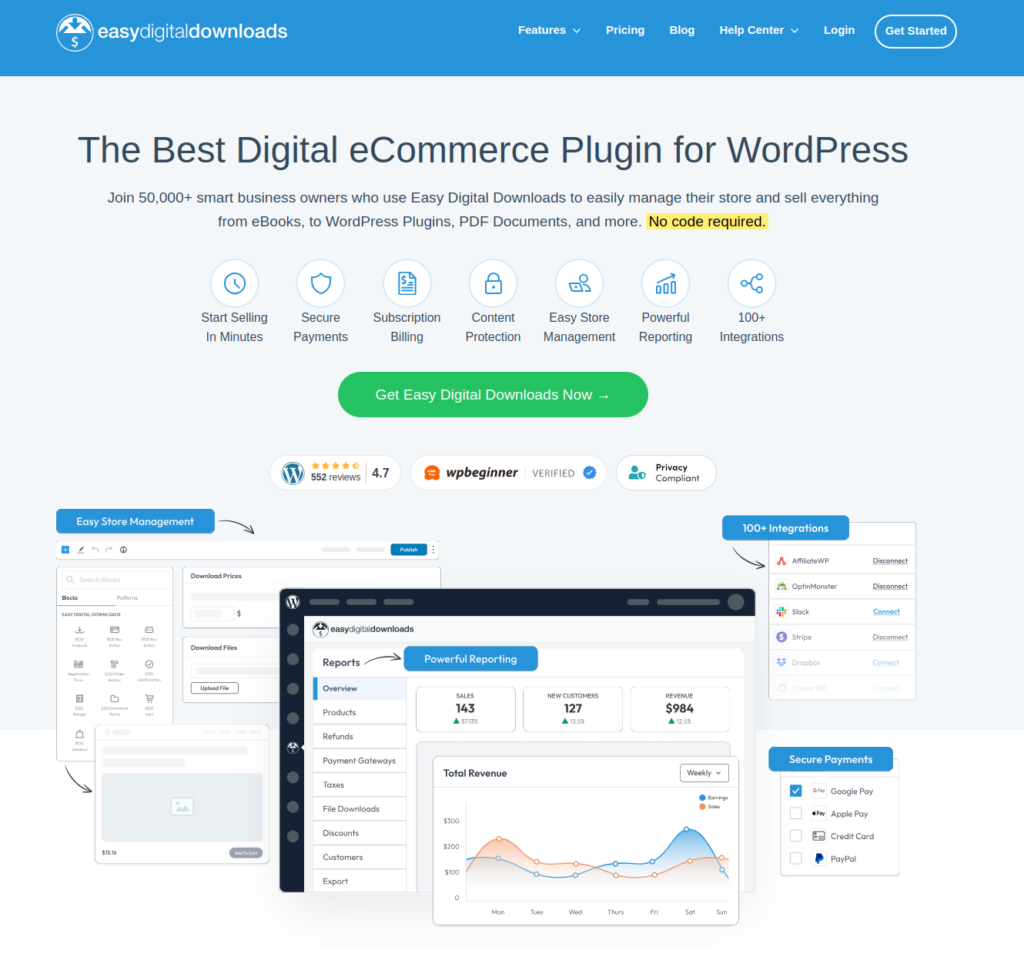 Easy Digital Downloads (EDD) - must have wordpress plugin for ecommerce